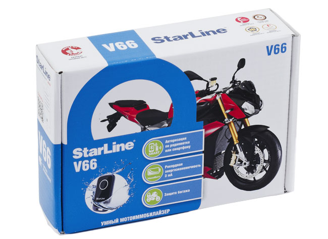 Мотосигнализация starline moto v7